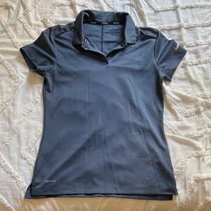 Nike Women's Dri-FIT Short Sleeve Golf Polo - Navy color